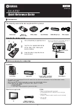 Preview for 1 page of Yamaha RX-A700 Quick Reference Manual