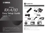 Yamaha RX-A710 Easy Setup Manual preview