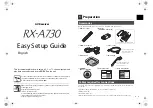 Preview for 2 page of Yamaha RX-A730 Setup Manual