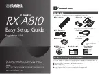 Yamaha RX-A810 Easy Setup Manual предпросмотр