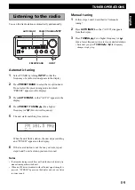 Preview for 11 page of Yamaha RX-E100 Owner'S Manual