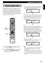 Preview for 13 page of Yamaha RX-E100 Owner'S Manual