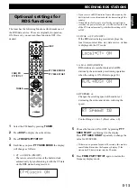 Preview for 15 page of Yamaha RX-E100 Owner'S Manual