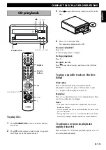 Preview for 21 page of Yamaha RX-E100 Owner'S Manual