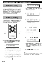 Preview for 26 page of Yamaha RX-E100 Owner'S Manual