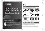 Yamaha RX-S600 Quick Setup Manual preview