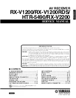 Yamaha RX-V1200 RDS Service Manual preview