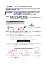 Предварительный просмотр 3 страницы Yamaha RX-V2065 - AV Network Receiver Firmware Update