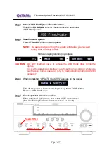 Предварительный просмотр 4 страницы Yamaha RX-V2065 - AV Network Receiver Firmware Update