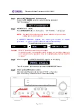 Предварительный просмотр 6 страницы Yamaha RX-V2065 - AV Network Receiver Firmware Update