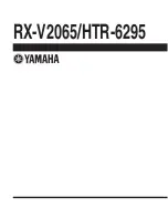 Preview for 163 page of Yamaha RX-V2065 - AV Network Receiver Service Manual