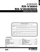 Yamaha RX-V3000RDS Service Manual предпросмотр