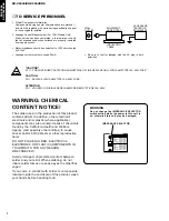 Предварительный просмотр 2 страницы Yamaha RX-V3000RDS Service Manual