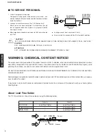 Preview for 2 page of Yamaha RX-V359 Service Manual