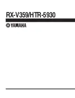 Preview for 74 page of Yamaha RX-V359 Service Manual