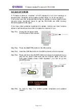 Preview for 4 page of Yamaha RX-V3800 - AV Receiver Firmware Update Procedure