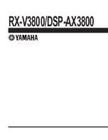 Preview for 99 page of Yamaha RX-V3800 - AV Receiver Service Manual