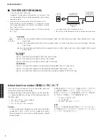 Предварительный просмотр 2 страницы Yamaha RX-V385 Service Manual