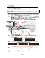 Preview for 5 page of Yamaha RX V3900 - AV Network Receiver Firmware Update