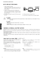 Preview for 2 page of Yamaha RX-V463 Service Manual