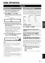 Preview for 25 page of Yamaha RX-V465BL Owner'S Manual