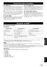 Preview for 59 page of Yamaha RX-V465BL Owner'S Manual