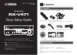 Yamaha RX-V471 Easy Setup Manual preview