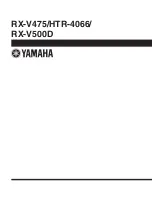 Preview for 147 page of Yamaha RX-V475 Service Manual