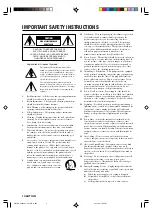 Preview for 2 page of Yamaha RX-V540 Owner'S Manual