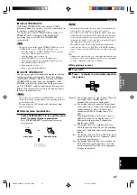 Preview for 31 page of Yamaha RX-V540 Owner'S Manual