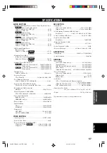 Preview for 61 page of Yamaha RX-V540 Owner'S Manual