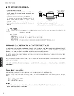 Preview for 2 page of Yamaha RX-V561 Service Manual