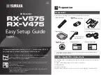 Preview for 1 page of Yamaha RX-V575 Easy Setup Manual