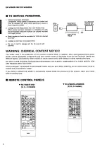 Предварительный просмотр 2 страницы Yamaha RX-V590 - AV Receiver - Dark Service Manual