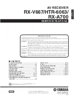 Yamaha RX-V667 Service Manual preview