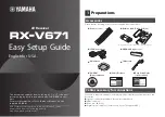 Yamaha RX-V671 Easy Setup Manual preview