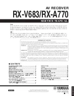 Yamaha RX-V683 Service Manual предпросмотр