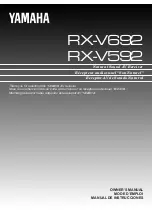 Preview for 1 page of Yamaha RX-V692 Owner'S Manual