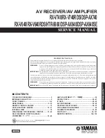 Yamaha RX-V740 Service Manual preview