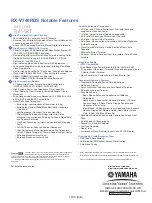 Preview for 10 page of Yamaha RX-V740RDS Product Bulletin