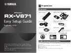 Yamaha RX-V871 Easy Setup Manual предпросмотр