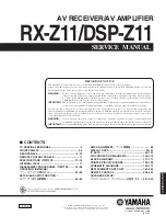 Yamaha RX-Z11 - AV Receiver Service Manual preview
