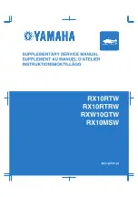 Yamaha RX10RTW Supplementary Service Manual preview