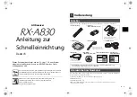 Предварительный просмотр 18 страницы Yamaha RXA830 Setup Manual