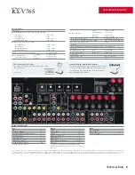 Preview for 2 page of Yamaha RXV765 - RX AV Receiver Product Bulletin