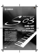 Yamaha S03 voice editor Data List preview