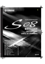 Yamaha S08 Voice Editor Data List preview