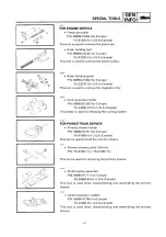 Предварительный просмотр 13 страницы Yamaha SRX600 Service Manual