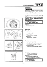 Предварительный просмотр 88 страницы Yamaha SRX600 Service Manual