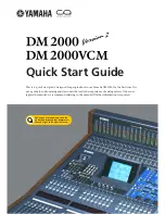 Yamaha Studio Manager V2 DM2000 Editor Quick Start Manual preview